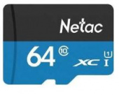   NETAC 64Gb MicroSD P500 + SD  (NT02P500STN-064G-R)
