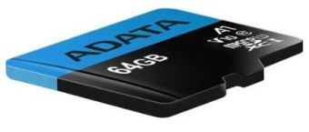   A-DATA 64GB MicroSDHC Class10 UHS-I A1 +  AUSDX64GUICL10A1-RA1_03